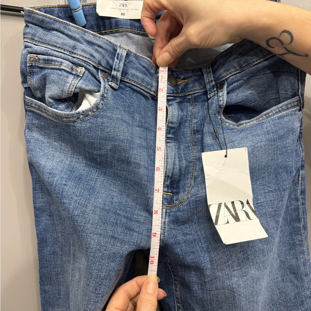 Women’s boot cut Zara blue jeans with tags - Picture 11 of 11